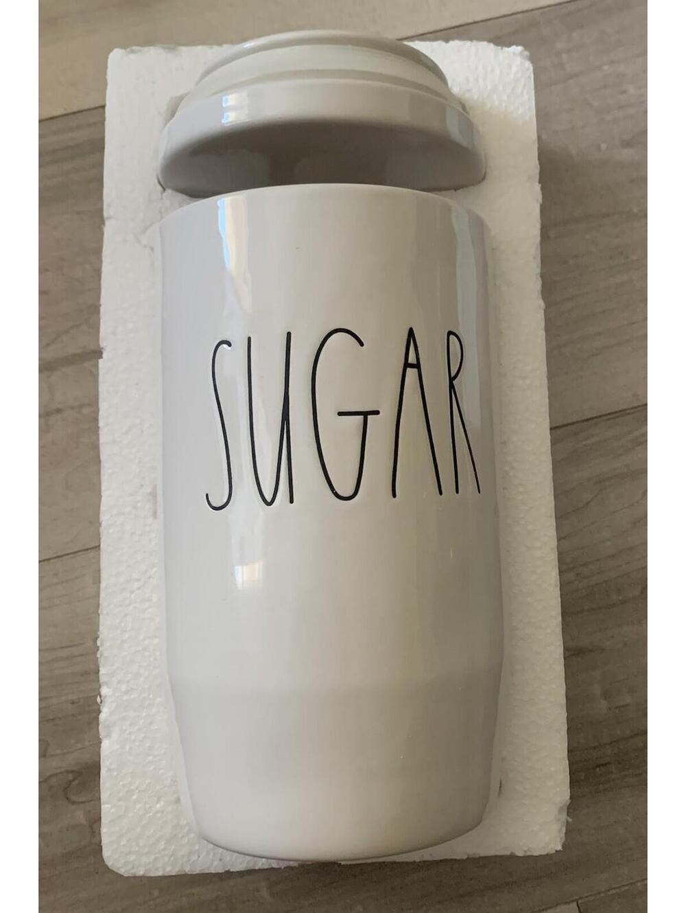 Rae Dunn Artisan Collection by Magenta "SUGAR" Canister Seal Tight Lid NWOB